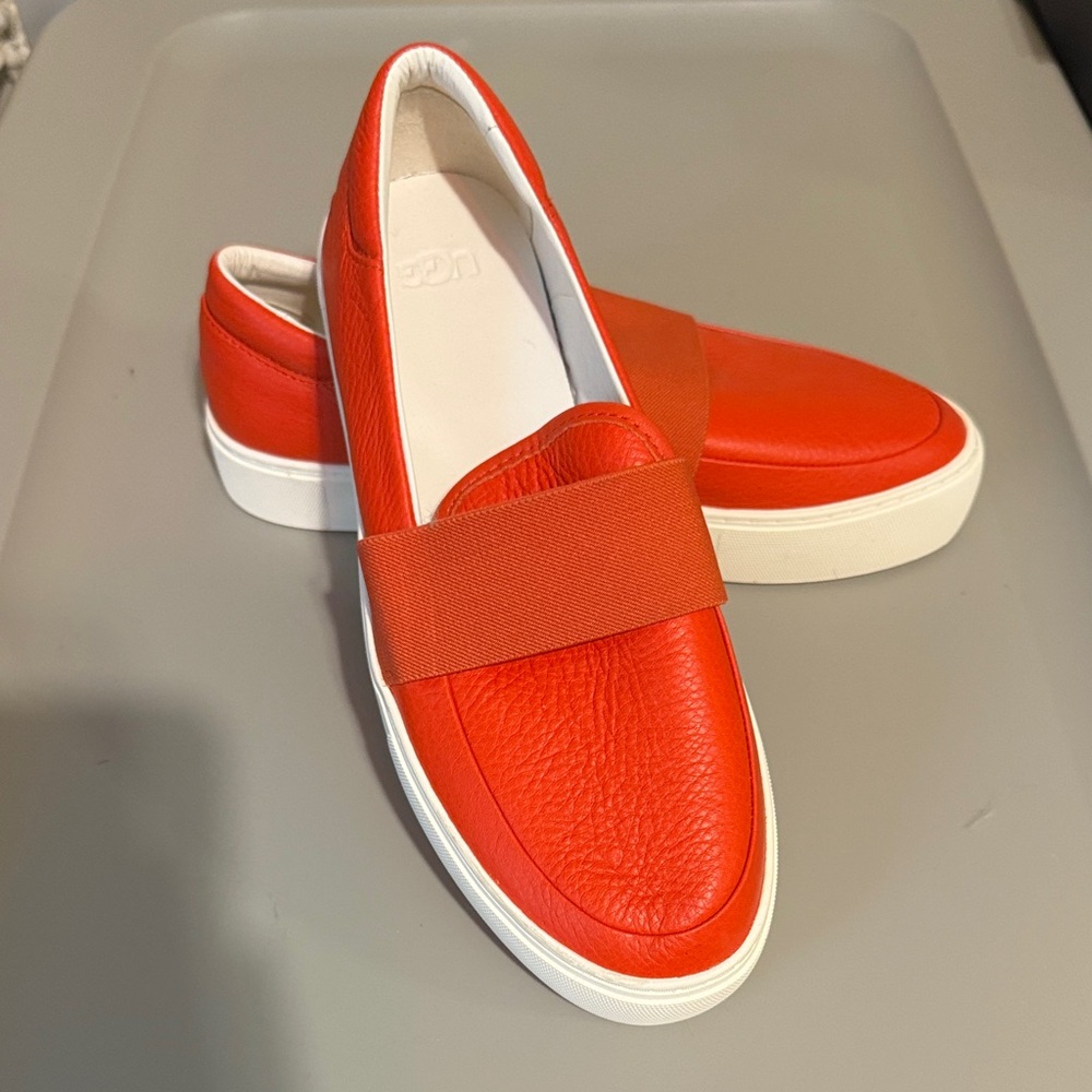 Women's Red Slip-On Sneakers